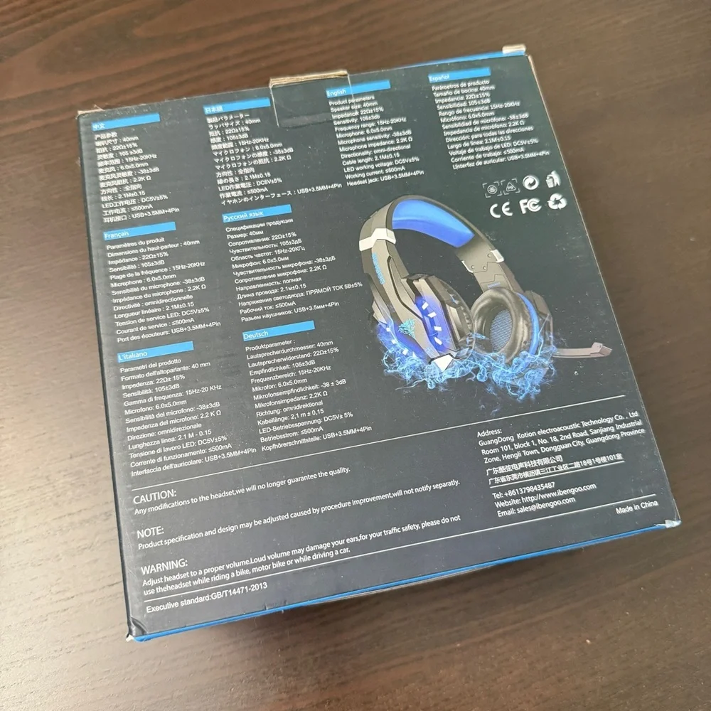 BENGOO G9000 Stereo Gaming Headset, Over Ear Headphones